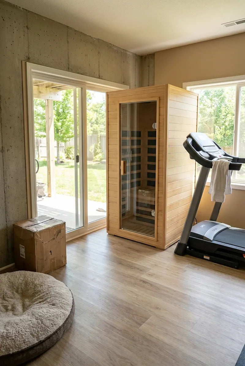 Customer sauna installation